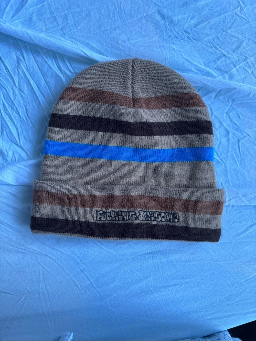 Fucking awesome striped beanie
